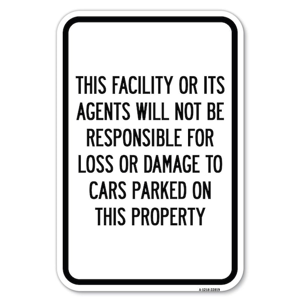 Safety Sign, 12 in Height, Aluminum, 18 in Length, 22819